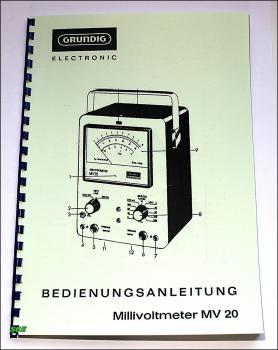 Grundig Millivoltmeter MV-20 / Technische Unterlage